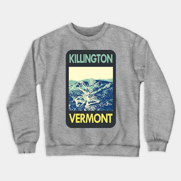 Killington Vermont Crewneck Sweatshirt by ROEDERcraft